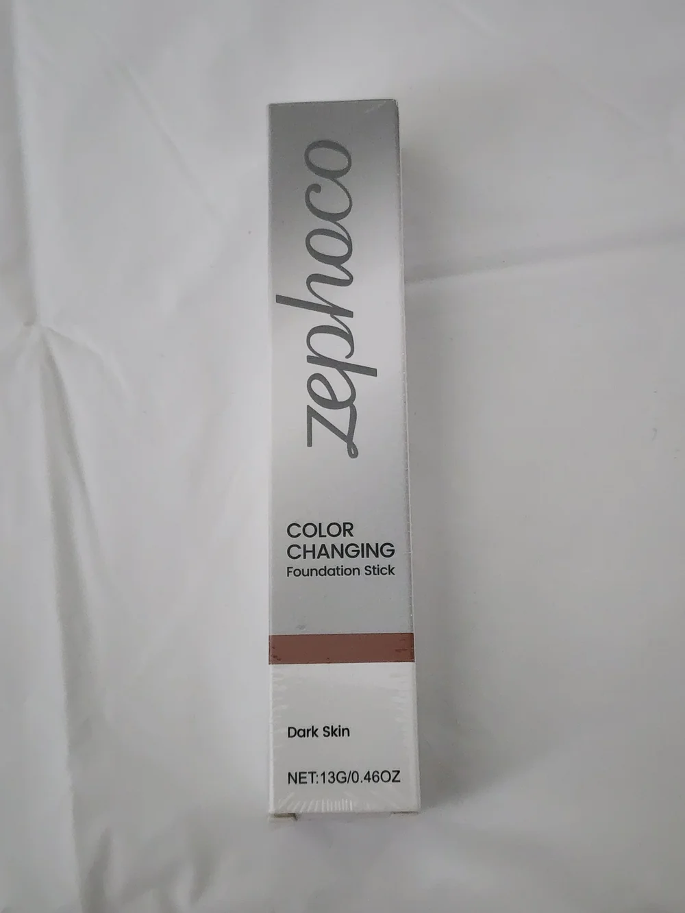 Zephoco Color Changing Foundation Stick - Dark Skin (Silver Packaging)